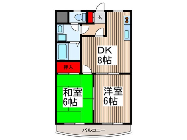 ロ－マリンダロ－ズ２の物件間取画像